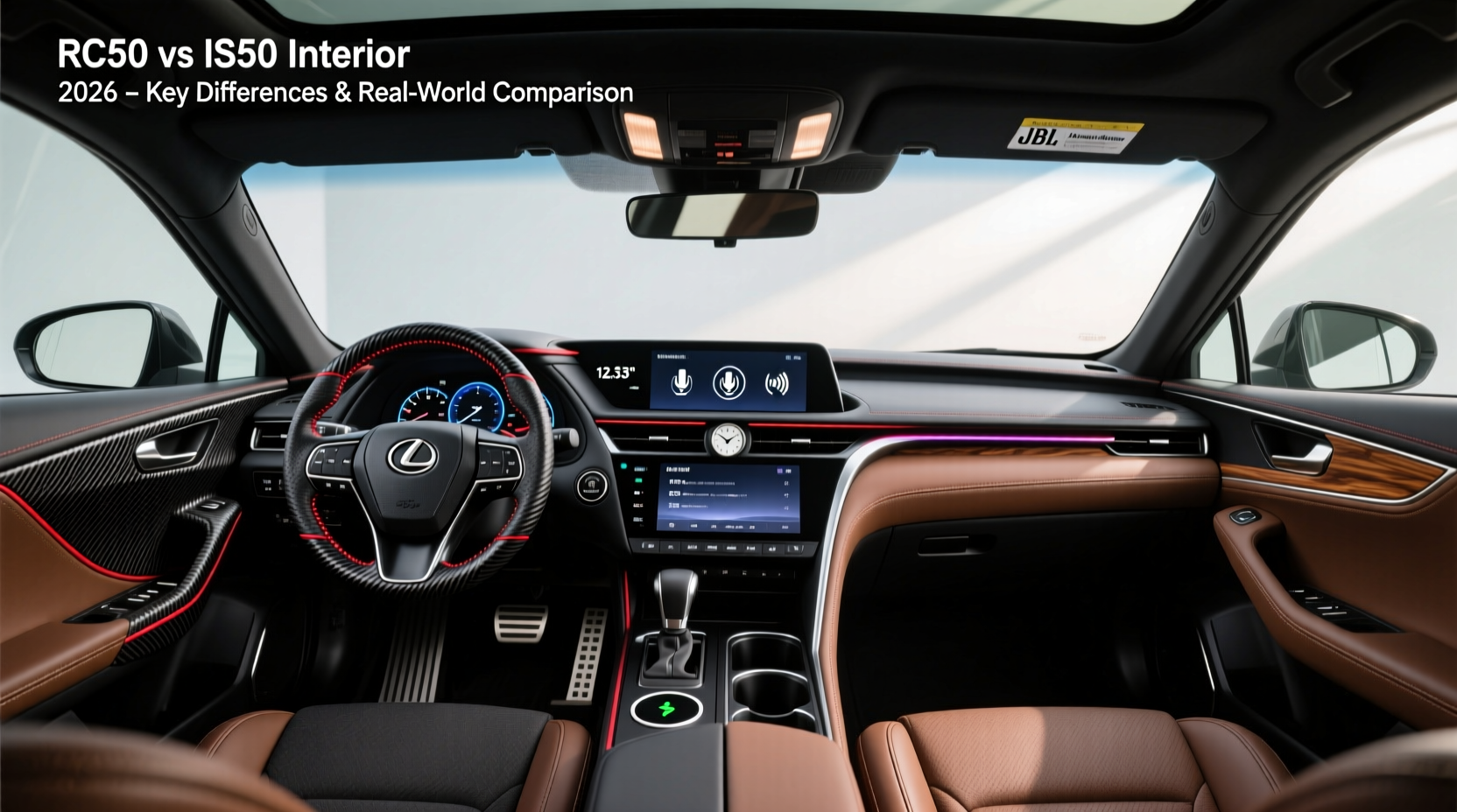 rc350 vs is350 interior 2026