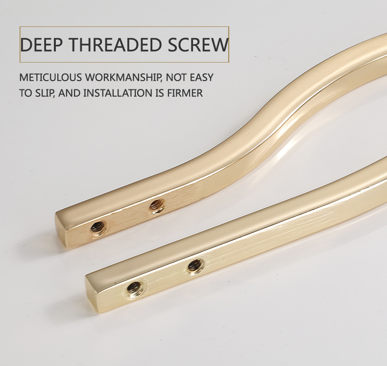 American style Zamak 128Mm Decorative Gold Furniture Hardware Pull Handle For Cabinet//