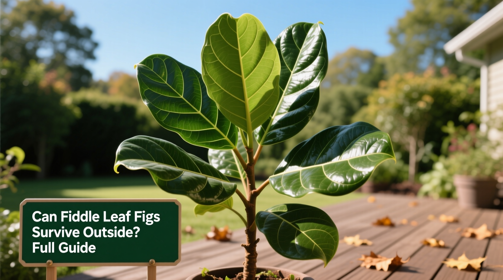 Can Fiddle Leaf Figs Survive Outside? Full Guide