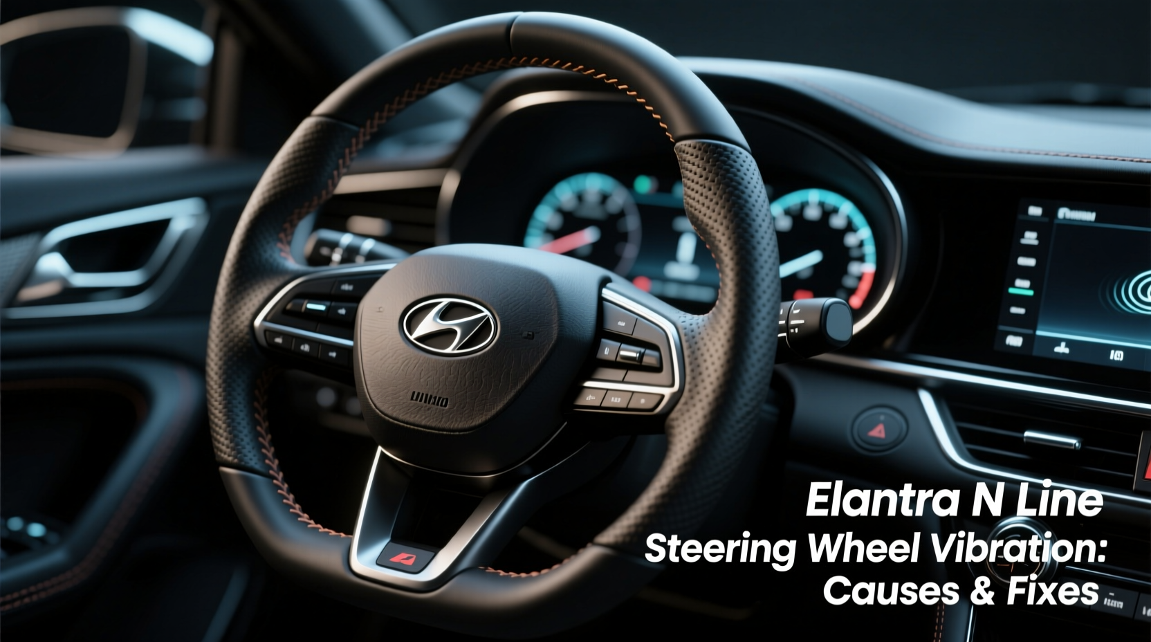 elantra n line steering wheel vibration