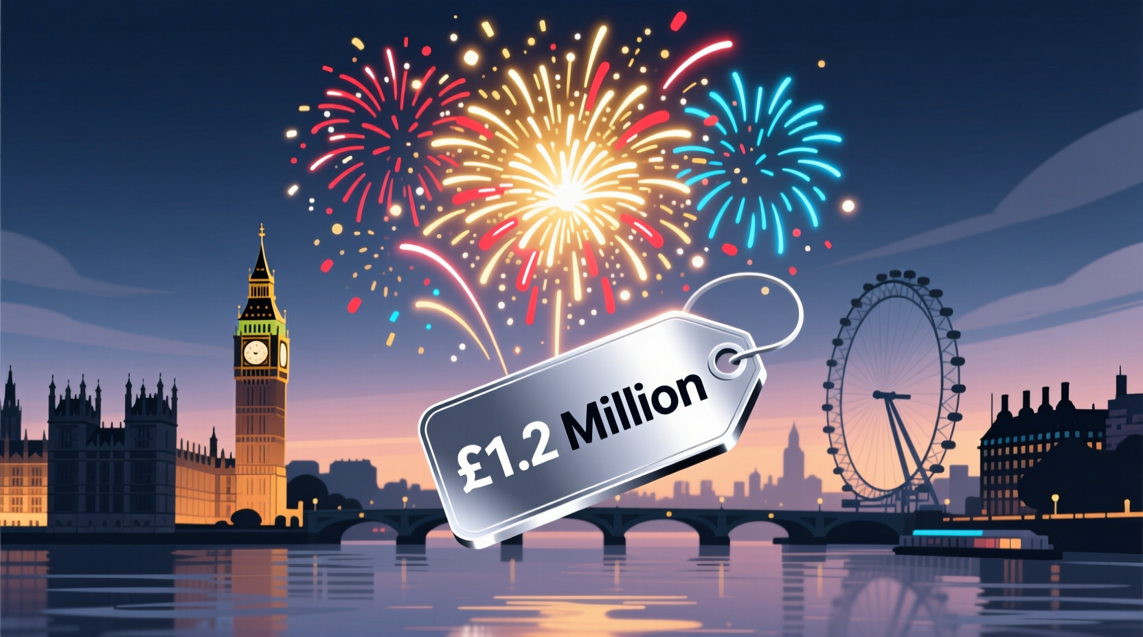 how much does the london new year fireworks cost
