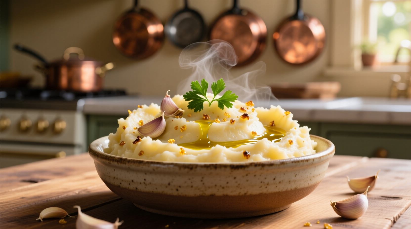 roasted garlic mashed potato