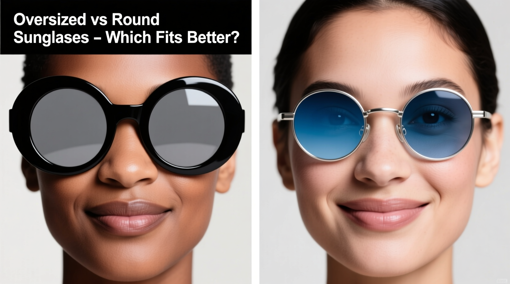 oversized vs round sunglasses which style actually looks better on your face