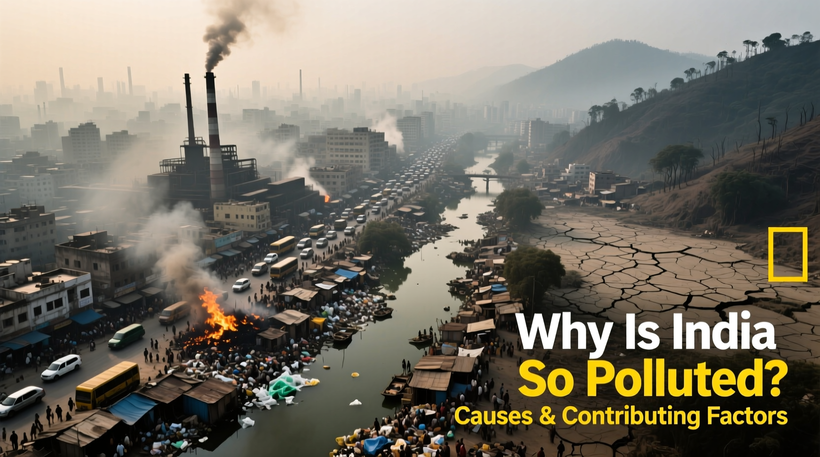 why is india so polluted causes contributing factors