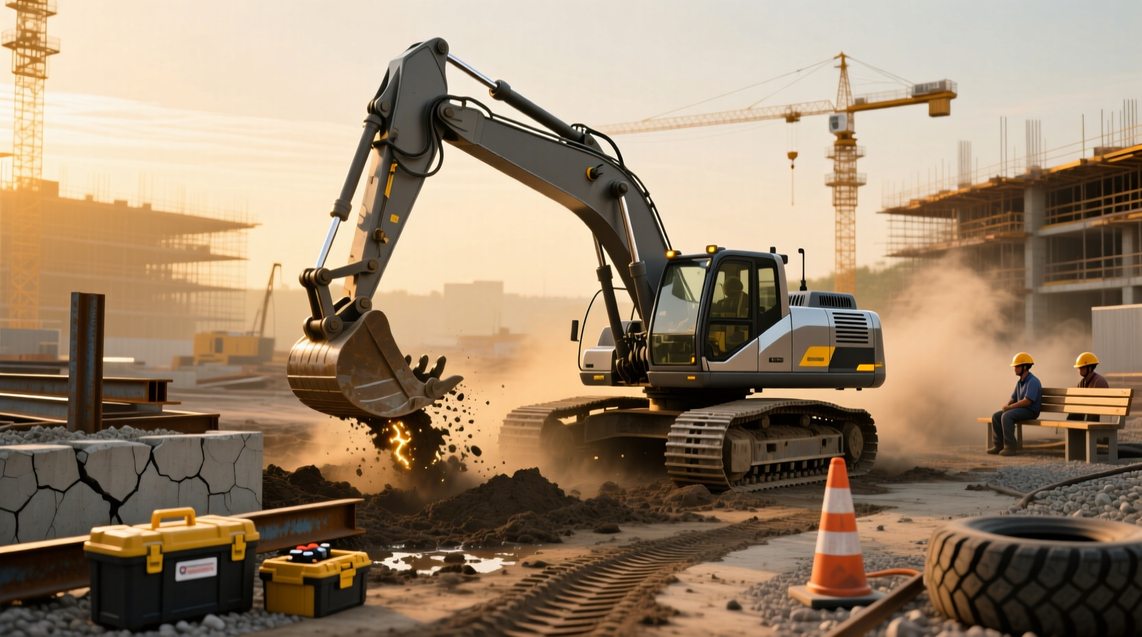 hydraulic rc excavator realistic vs. electric explained