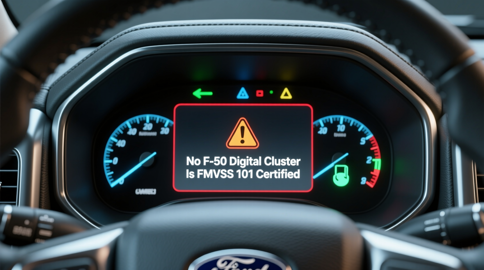 f250 digital cluster fmvss101