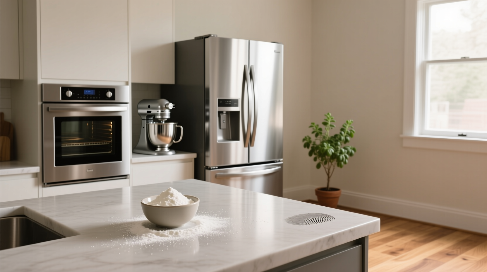 clean metal appliances with cream of tartar