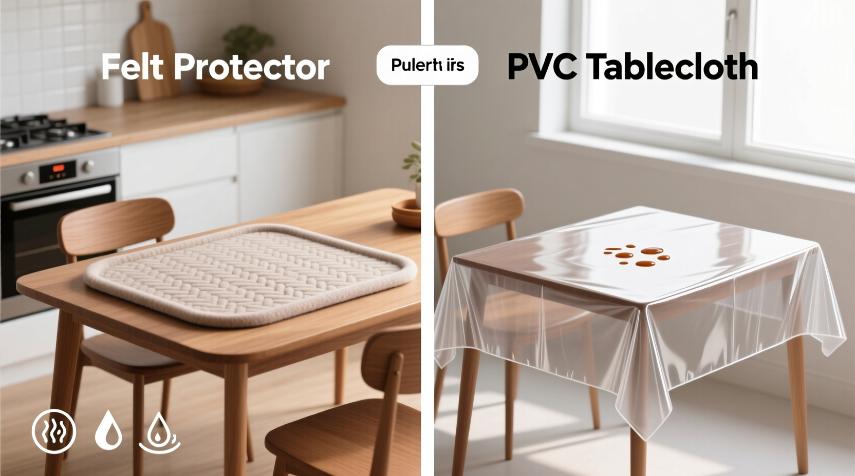 felt table protector vs pvc tablecloth which is actually better for protecting my table