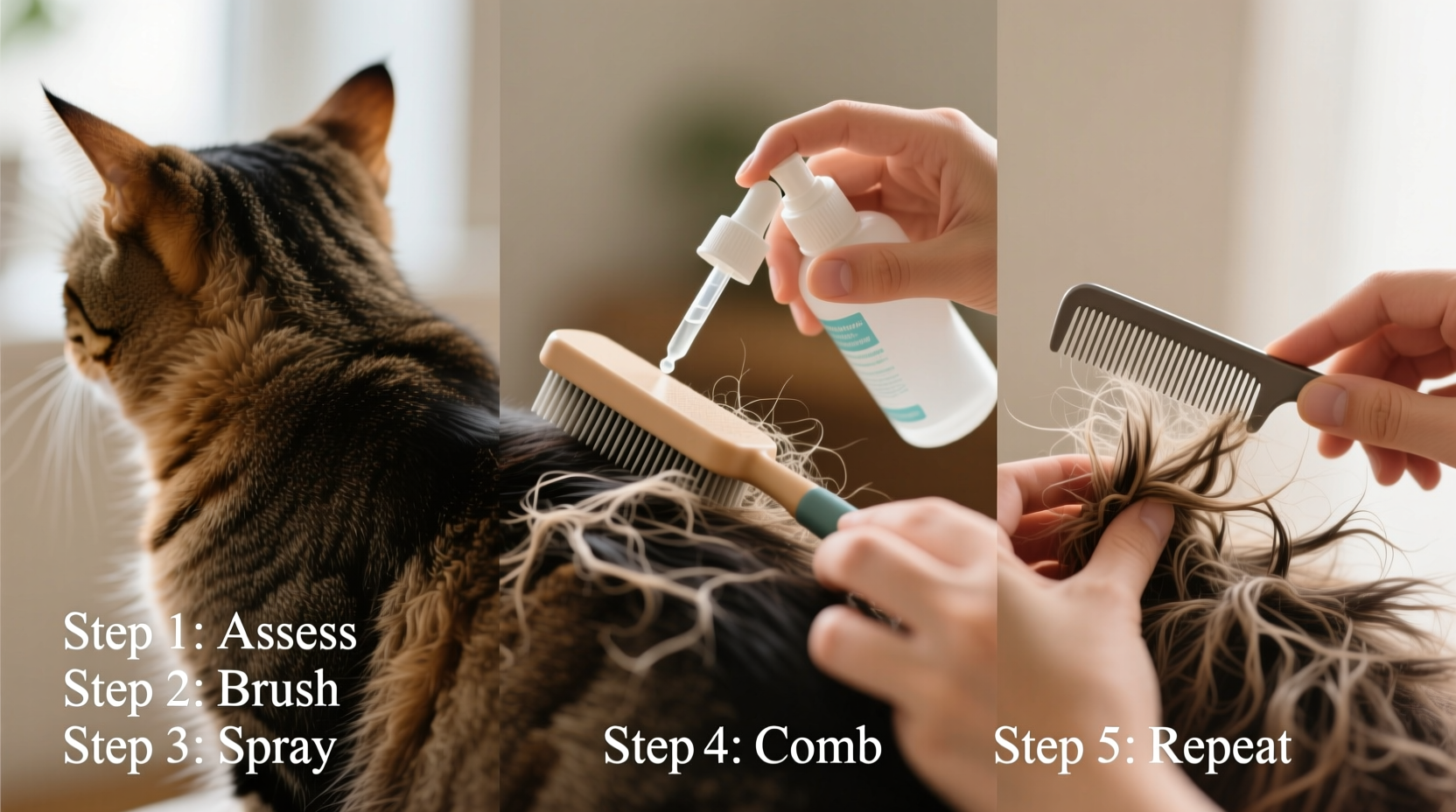 how to safely detangle and groom matted cat hair a step by step guide for pet owners