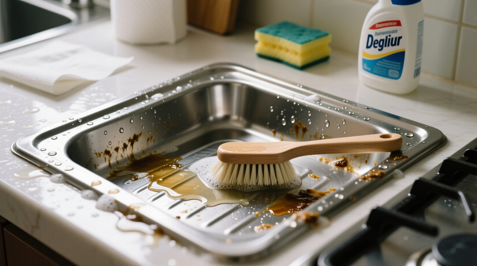 how to clean stove drip pans
