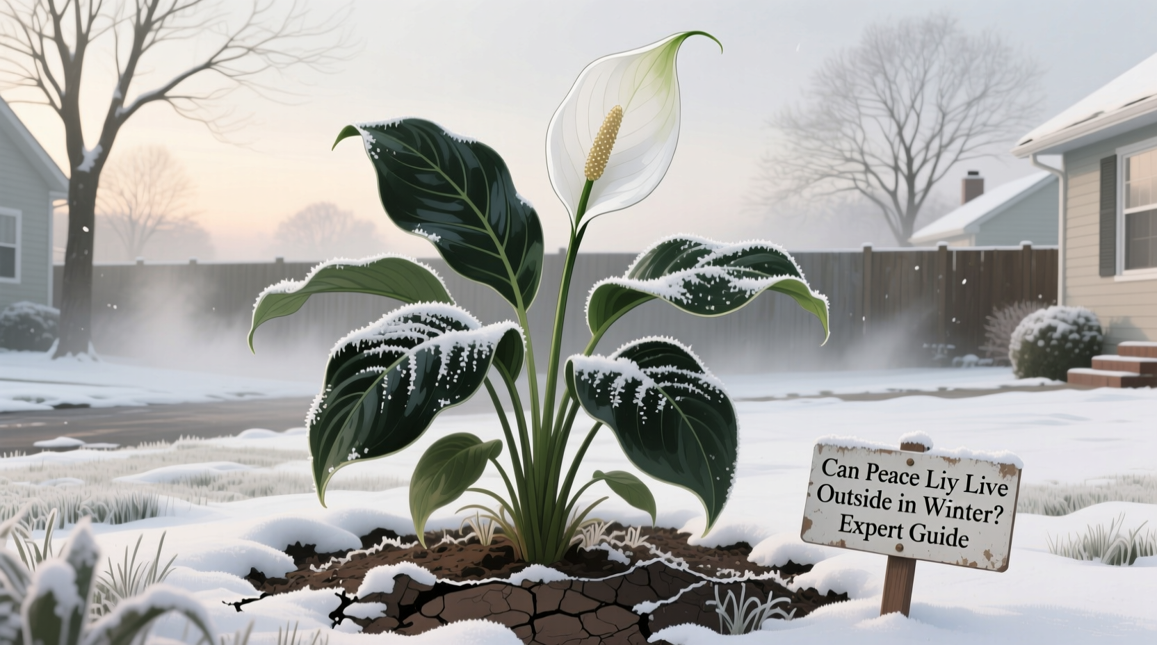 can peace lily live outside in winter