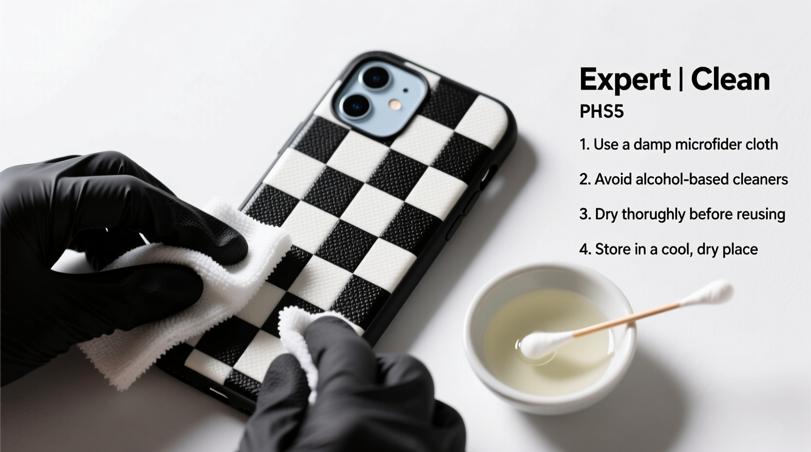 expert tips to deep clean and maintain your checkerboard iphone case
