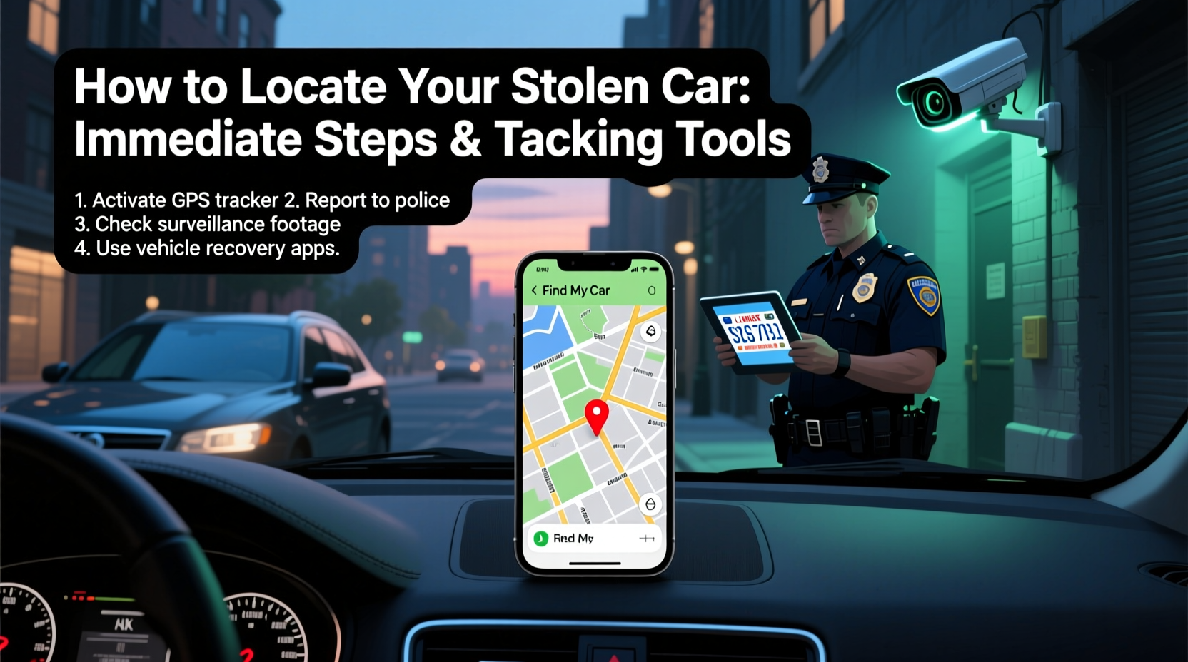 how can i locate my stolen car