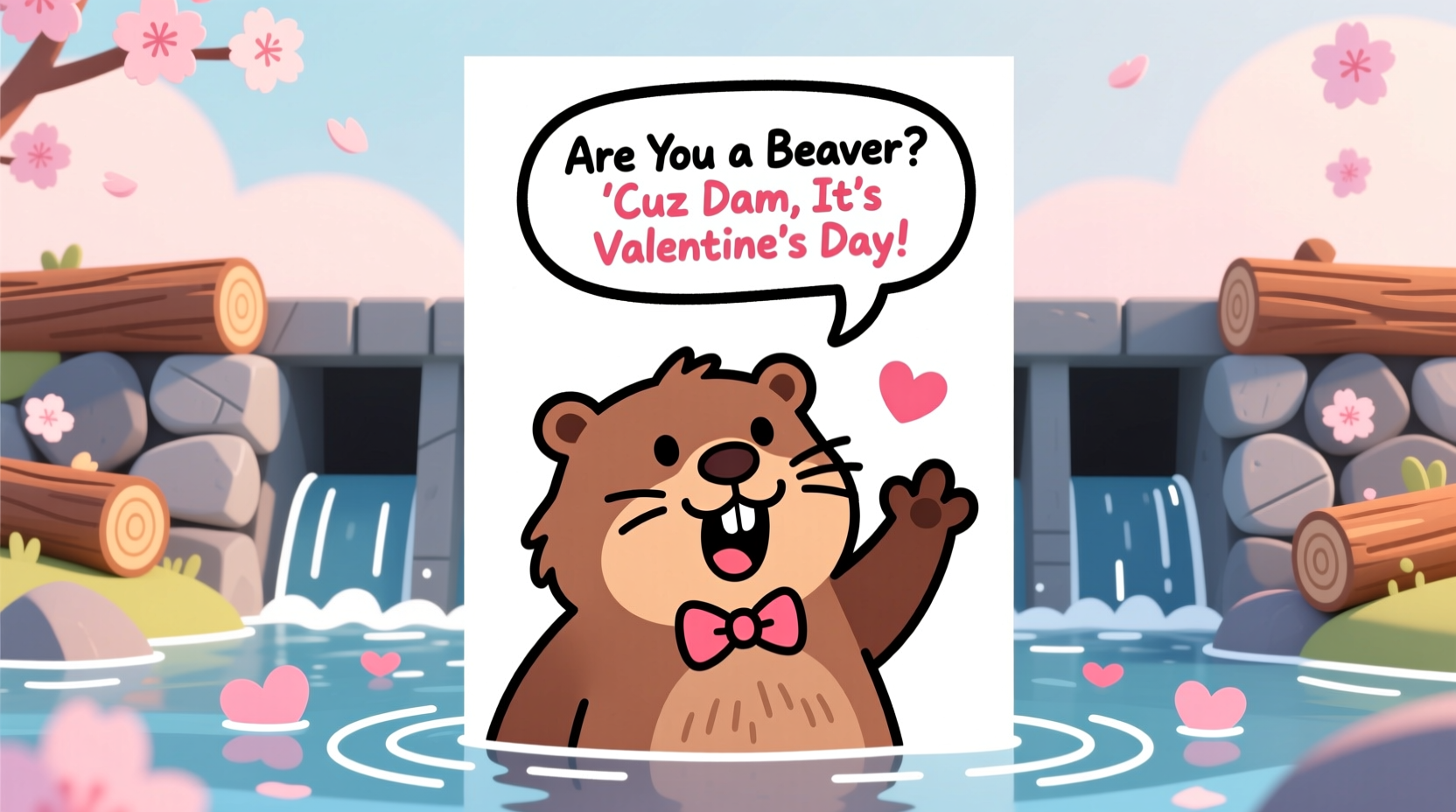 Are You a Beaver? 'Cuz Dam, It's Valentine's Day Card Explained