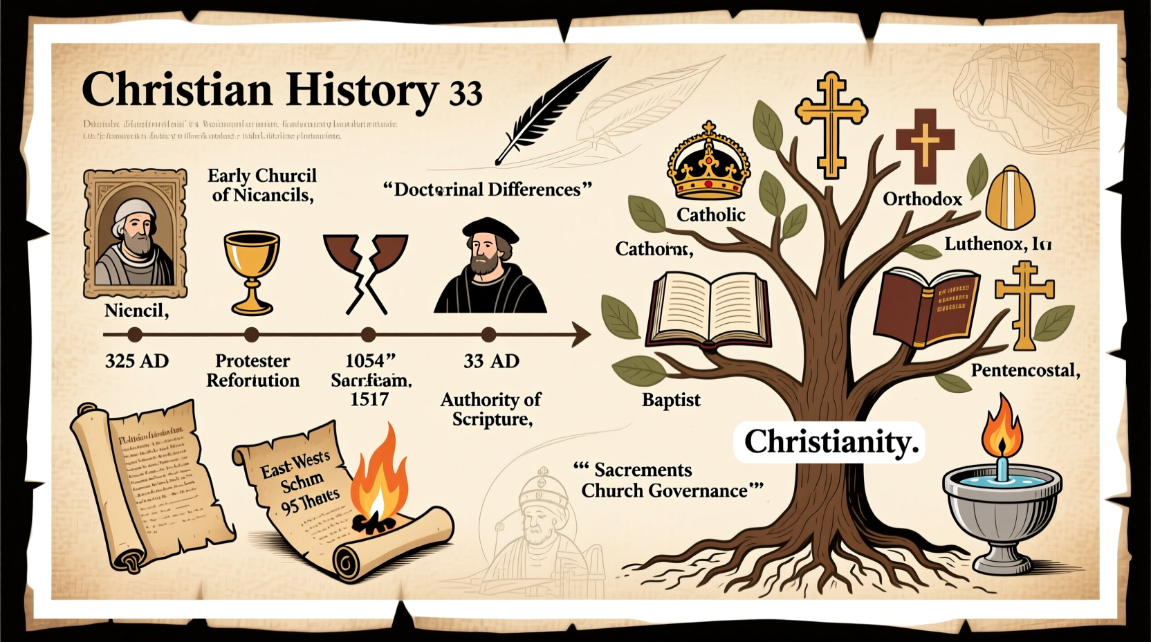 why are there different christian denominations reasons explained