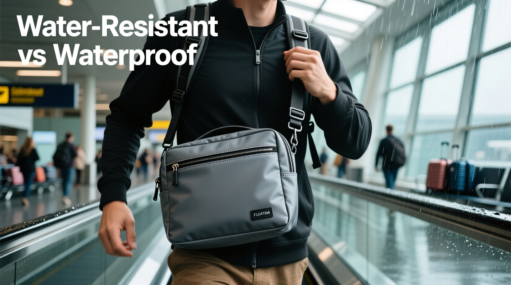 water resistant vs waterproof bags can a crossbody really handle travel