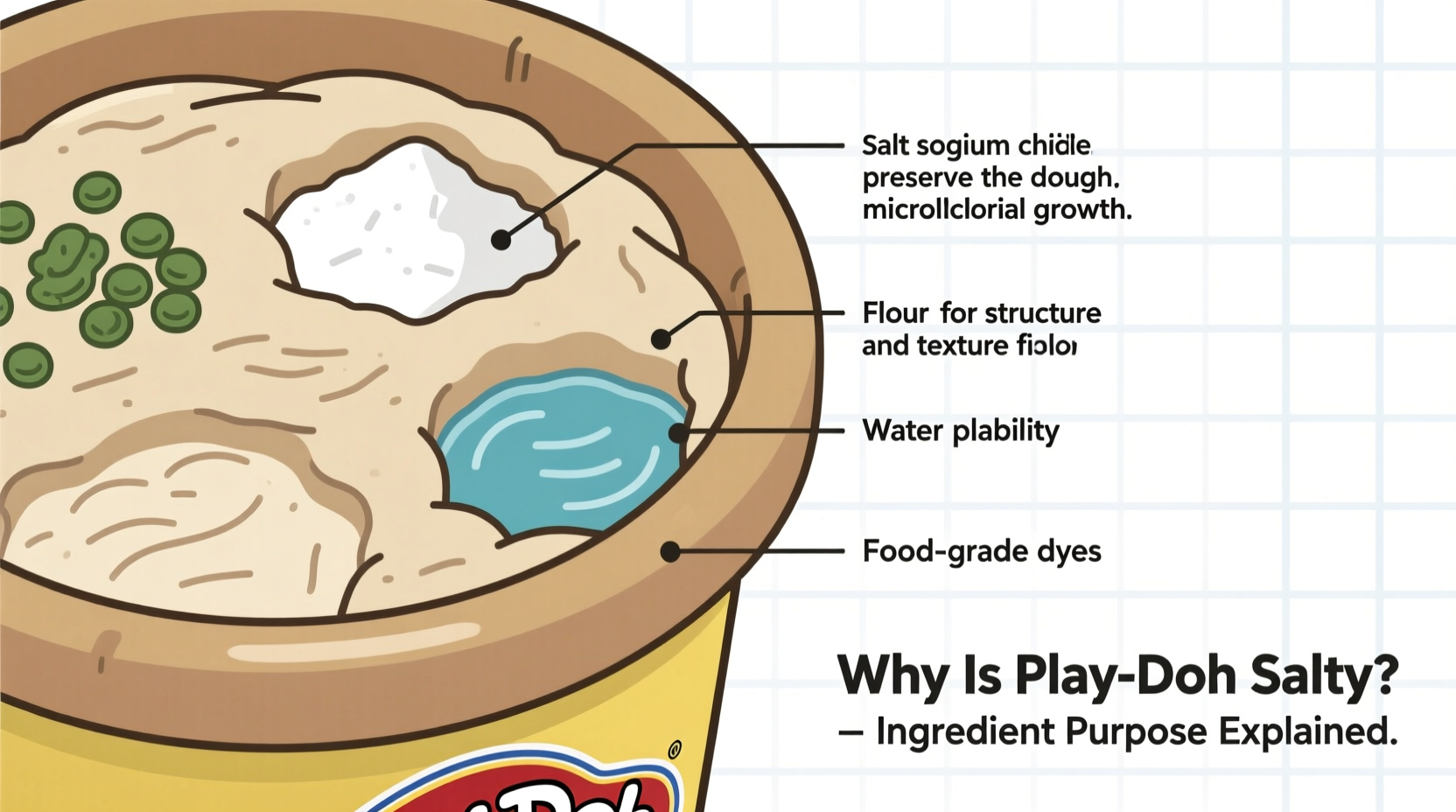 why is play doh salty ingredients purpose explained