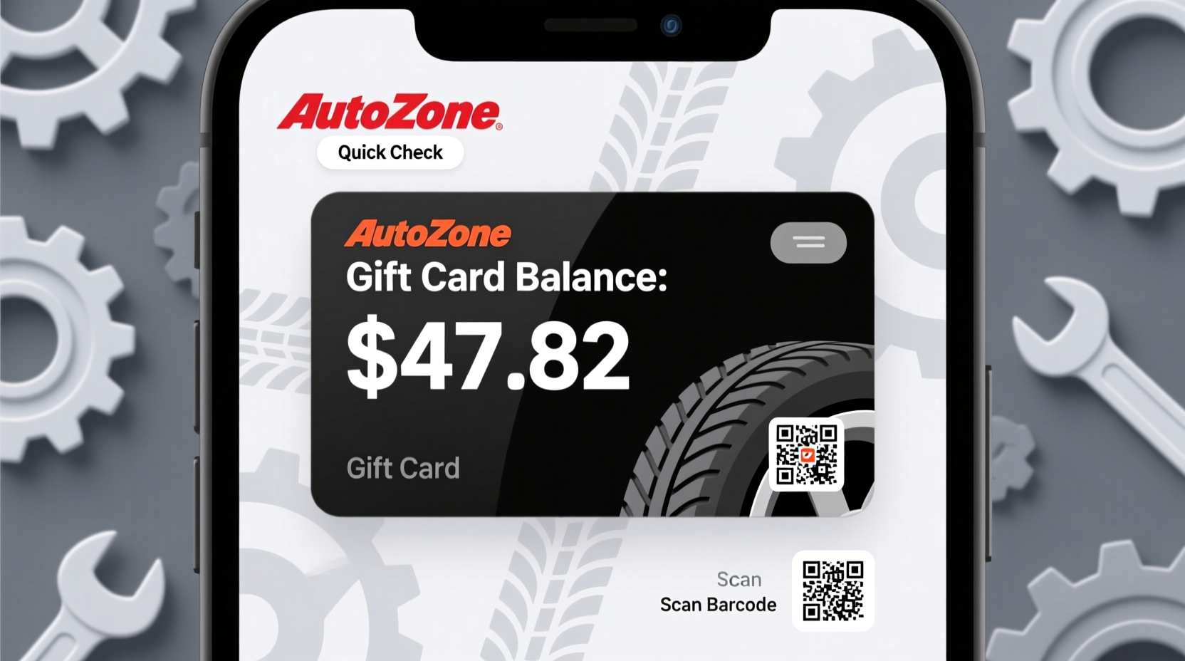 autozone gift card balance quick check automotive gifts