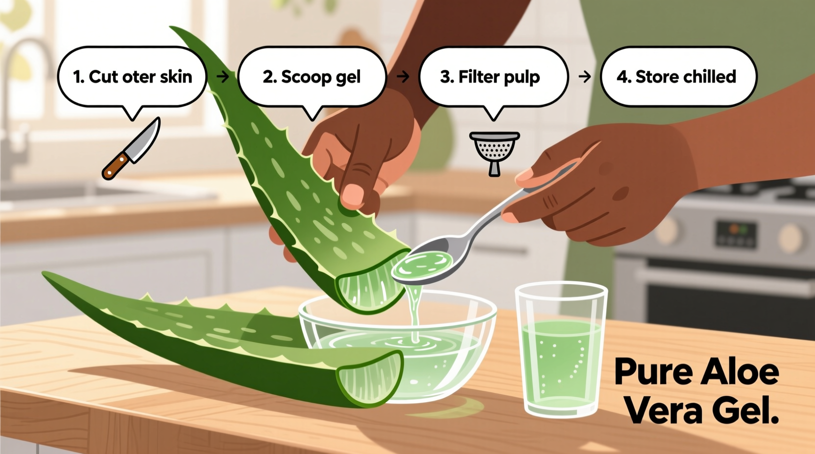 how to make juice aloe vera