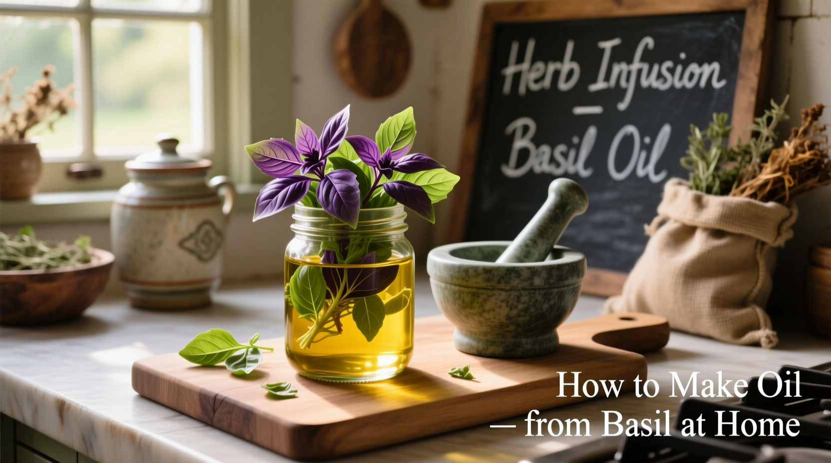 how to make oil from basil