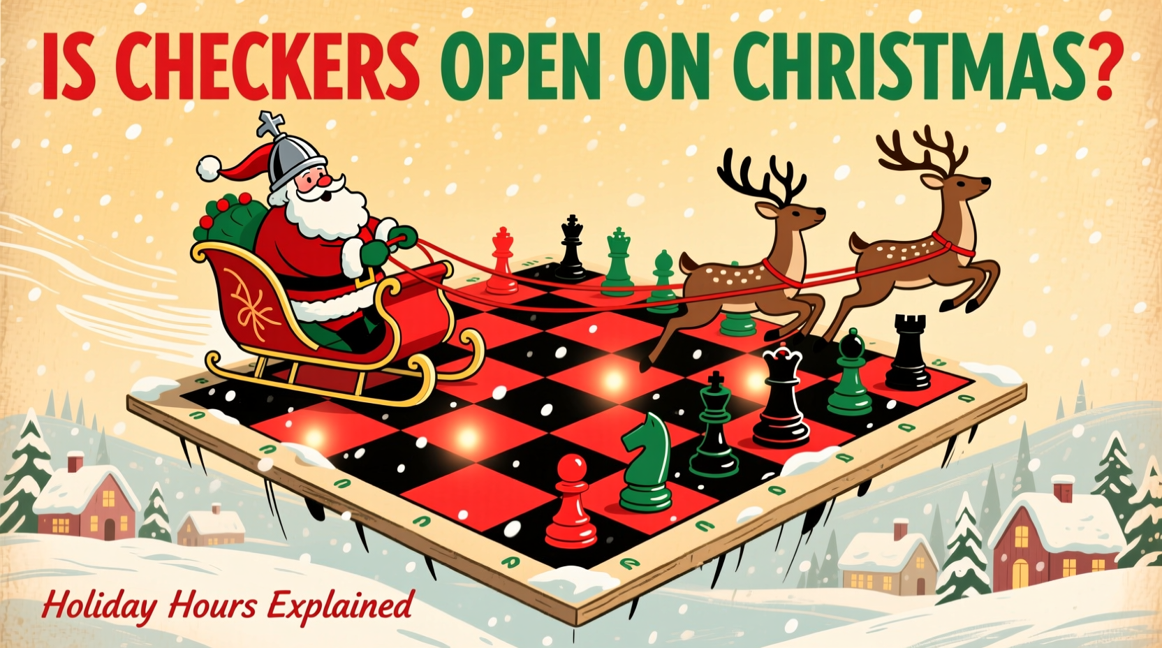 is checkers open on christmas