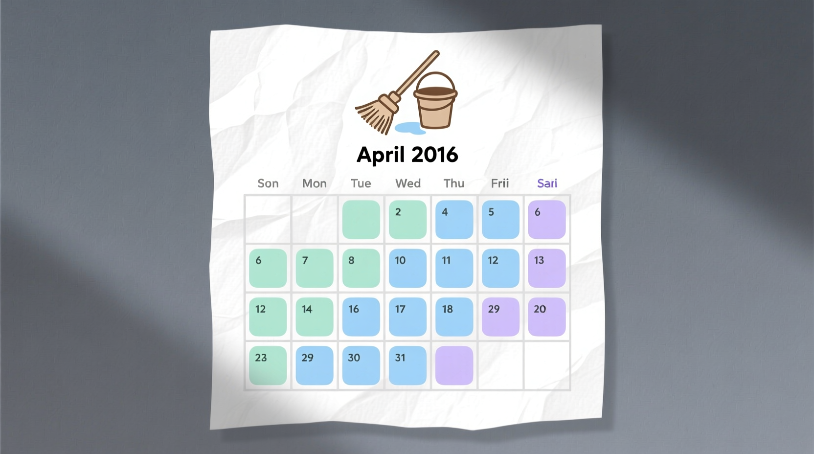 come clean free cleaning calendar for april 2016