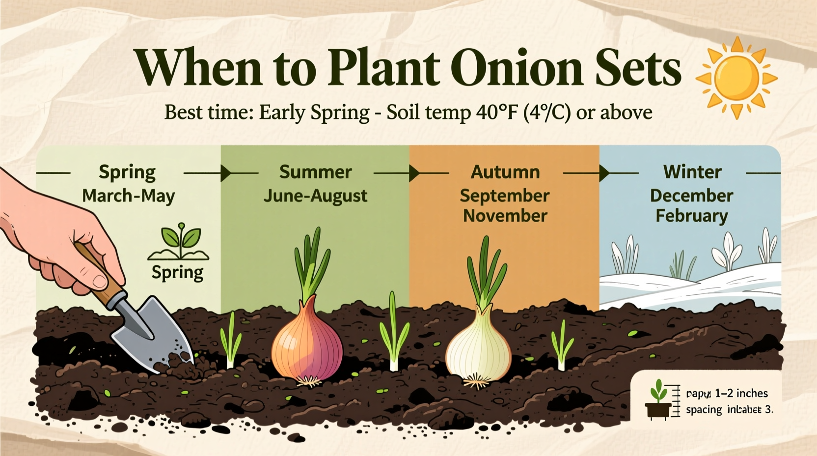 when to plant onion sets