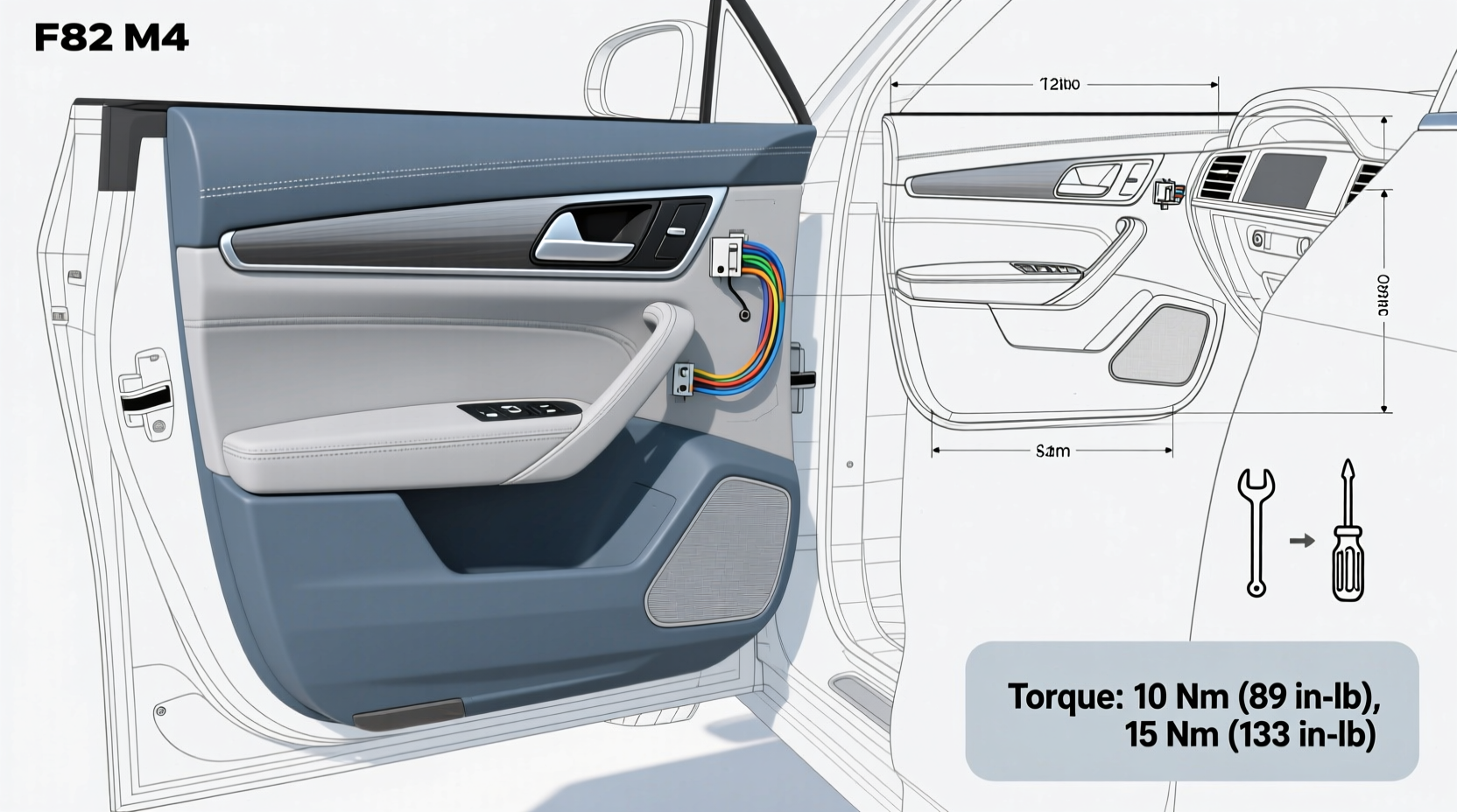 f82 m4 door card install