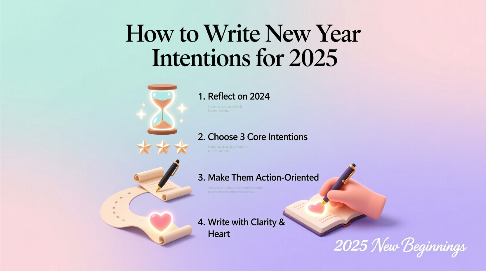 how to write new year intentions