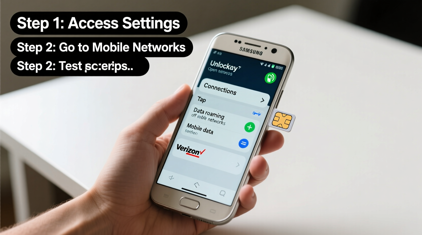 step by step guide to activating mobile data on an unlocked verizon samsung j3 phone