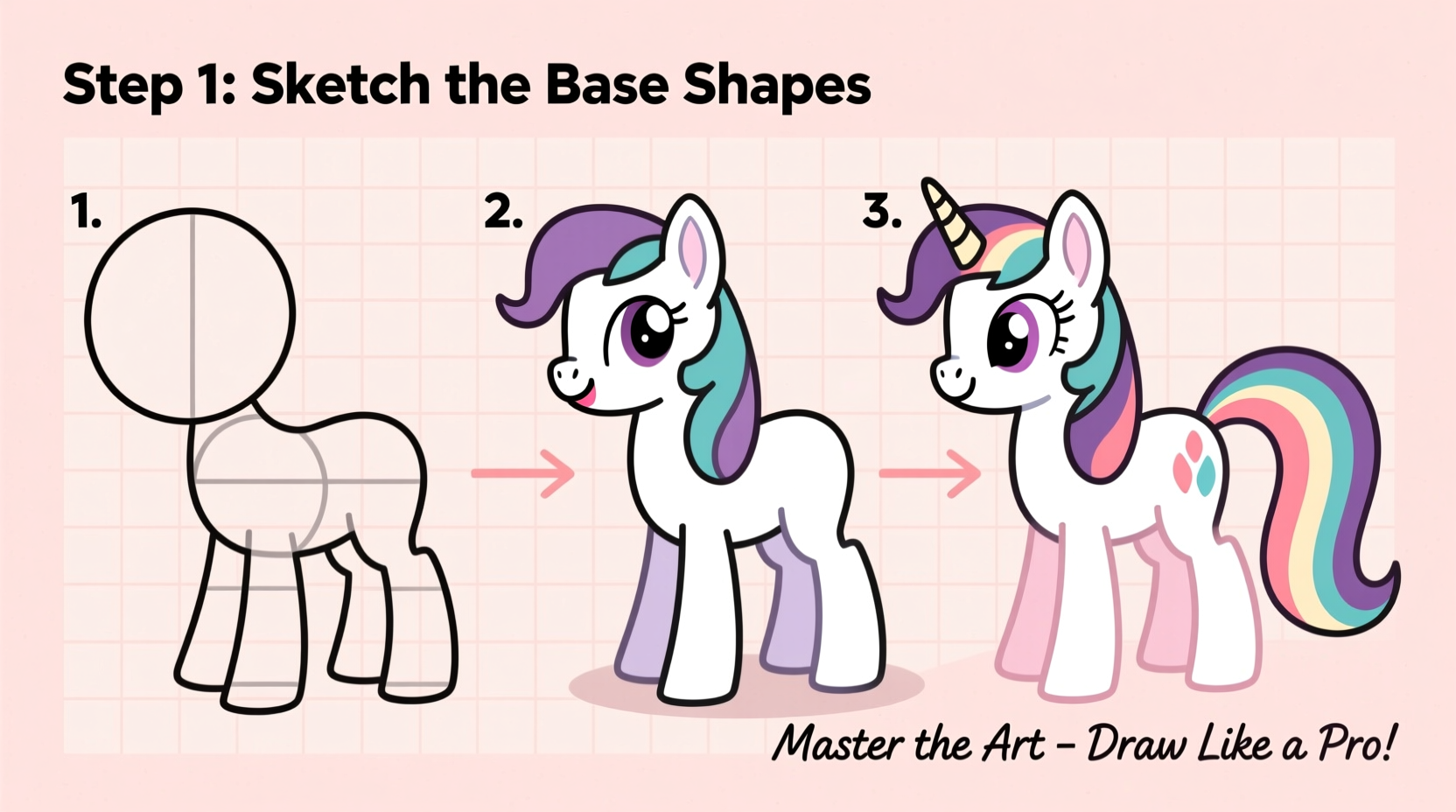 master the art of how to draw a little pony step by step guide for beginners