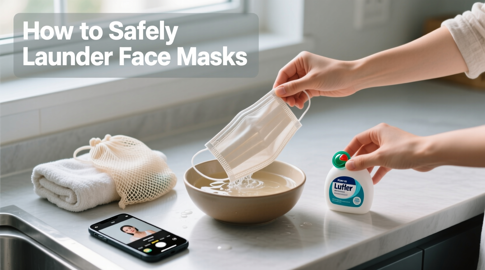 how to safely launder face masks