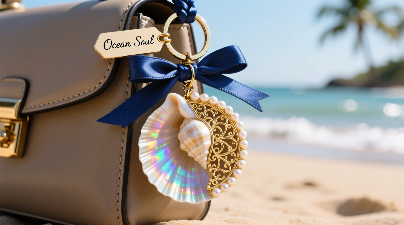 creative ways to transform a shell keychain into a stylish bag charm