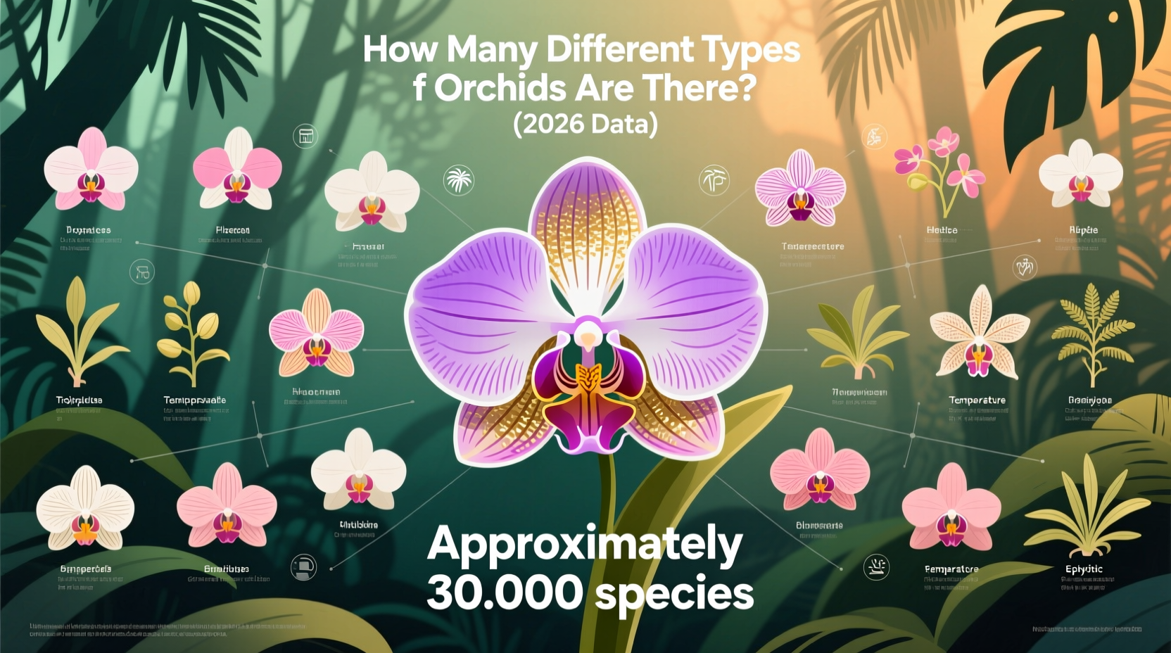 how many different types of orchids are there