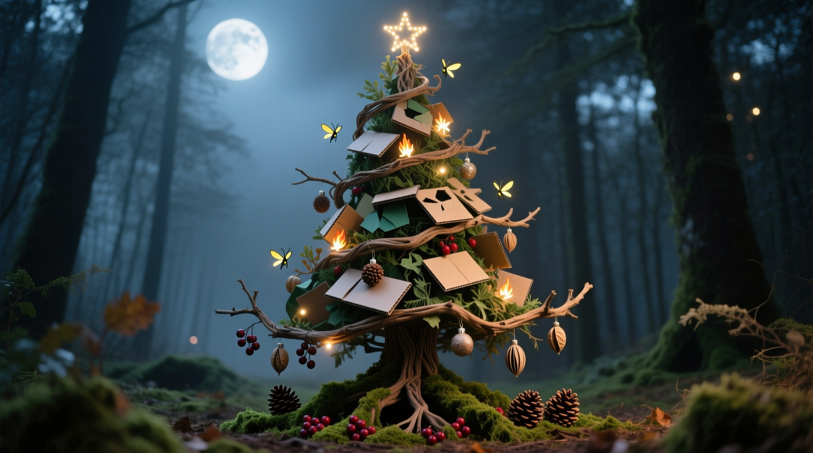 compost christmas tree
