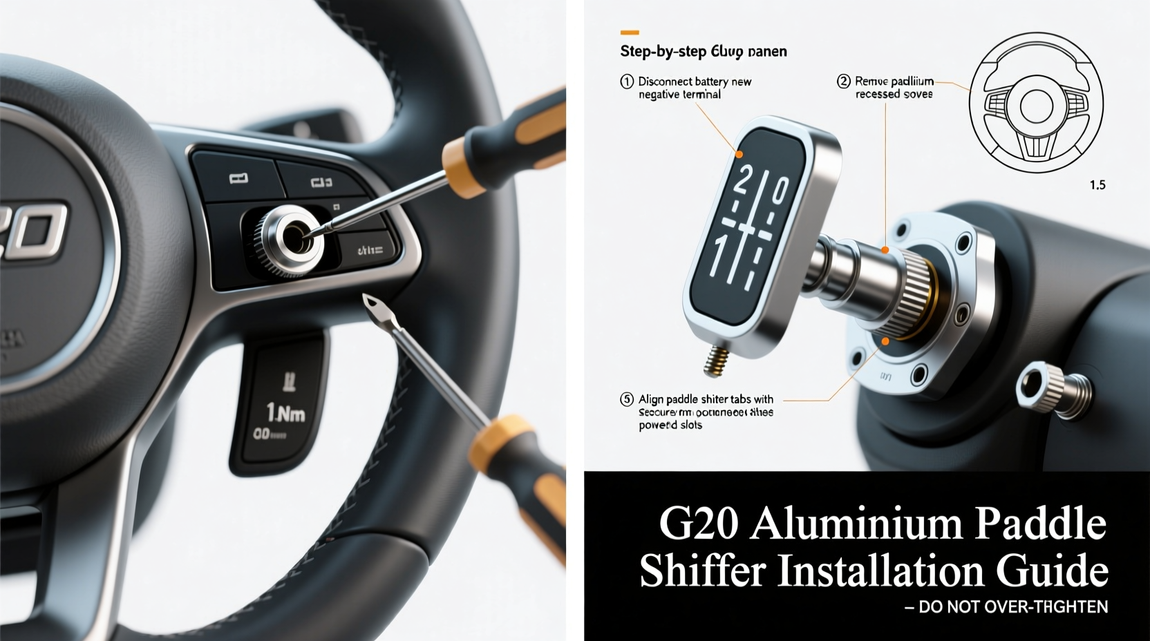 g20 aluminium paddles install