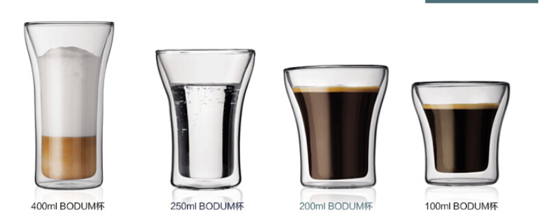 hot sales Eco-friendly double wall glass cup with high borosilicate glass Double Wall