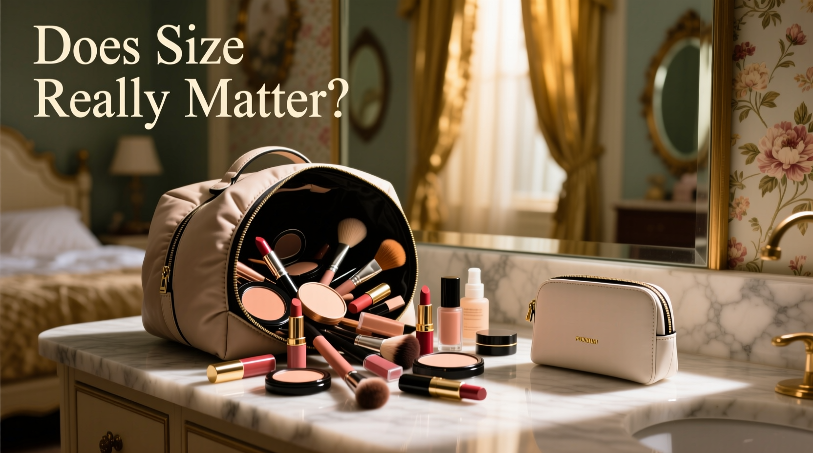 large makeup bag vs small pouch does size really matter when you have too much stuff