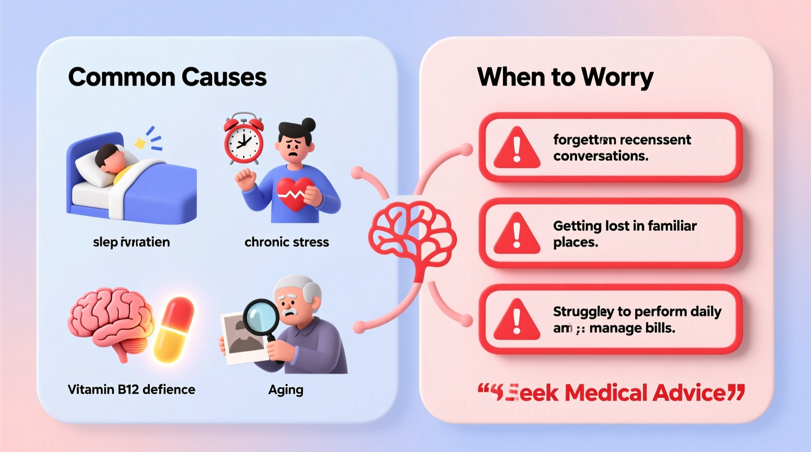 why do i have a bad memory common causes when to worry
