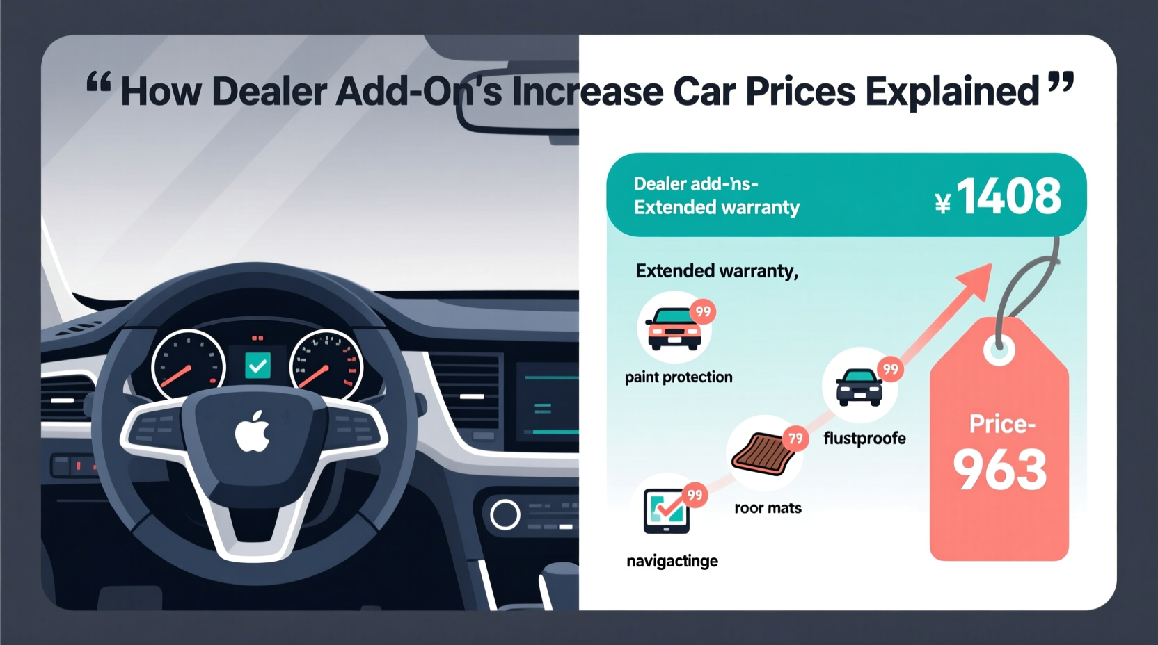 how dealer add ons affect car price