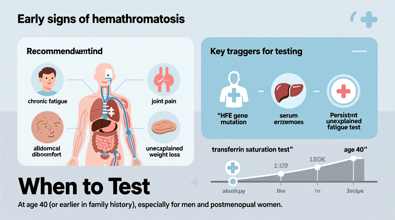 how to recognize early signs of hemochromatosis and when to get tested