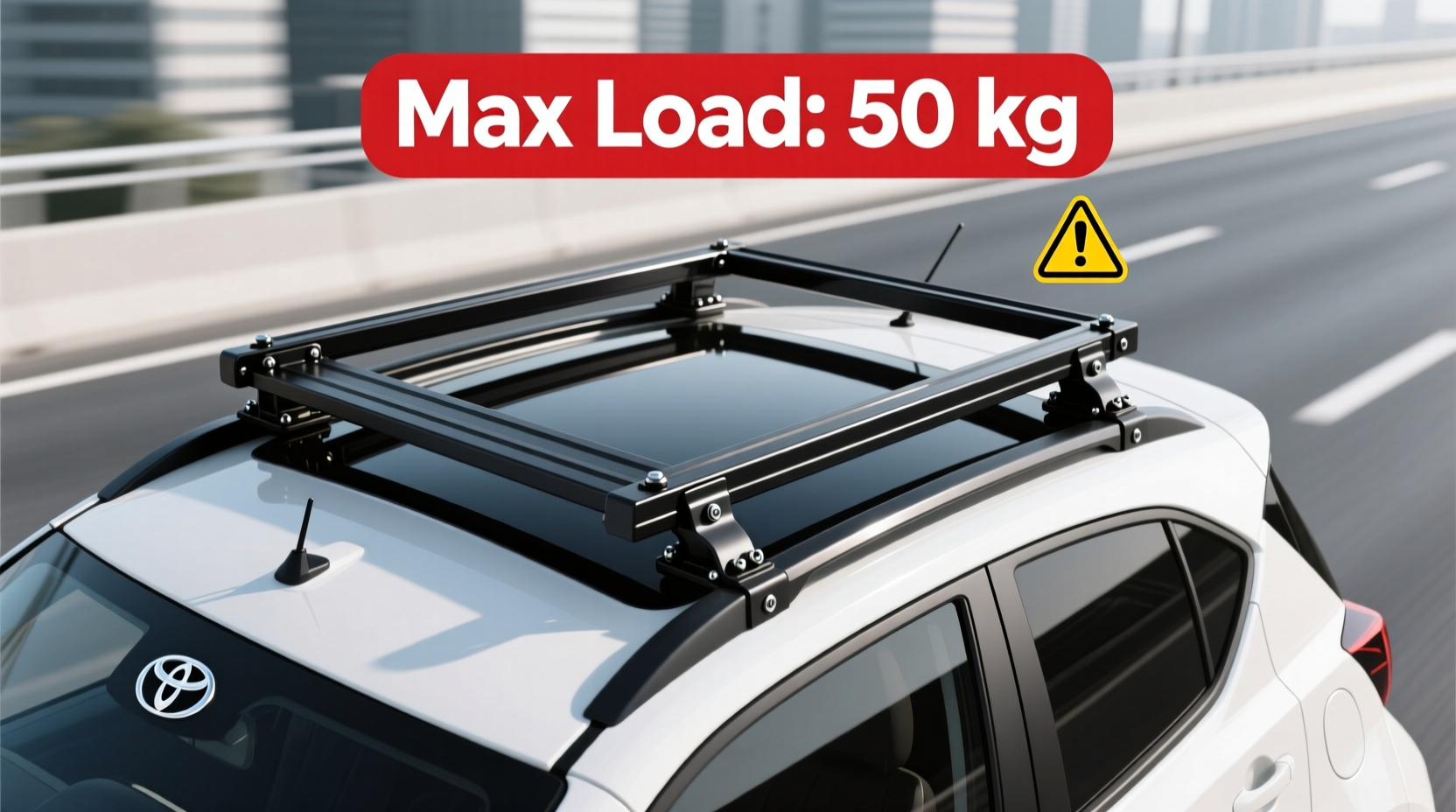 toyota iq roof rack safety limits