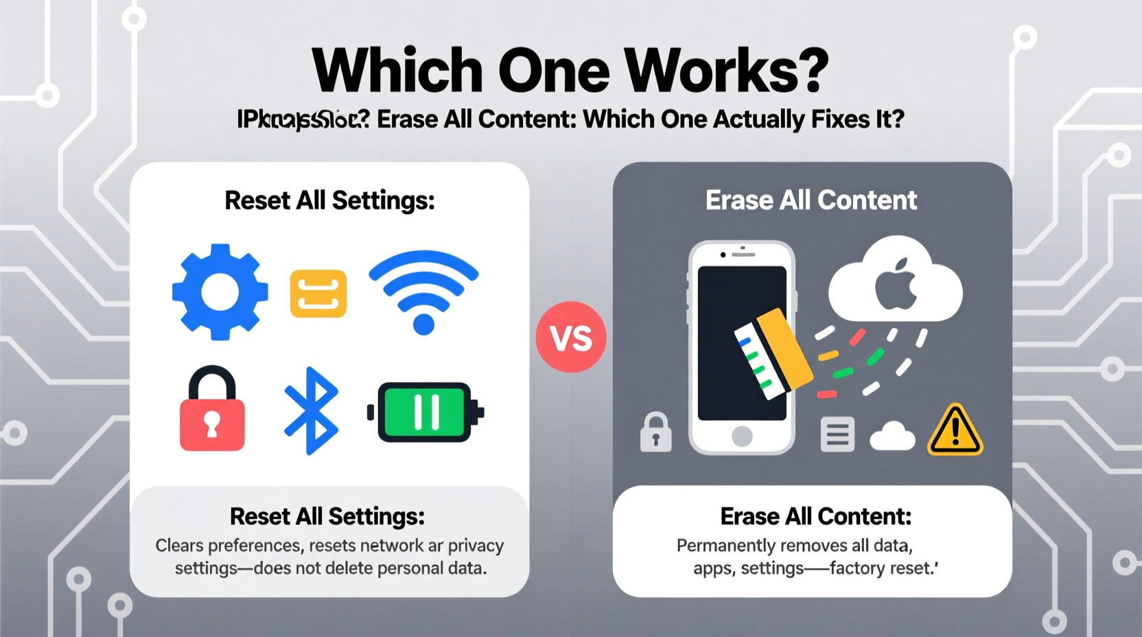 iphone stuck reset all settings vs erase all content which one actually fixes it