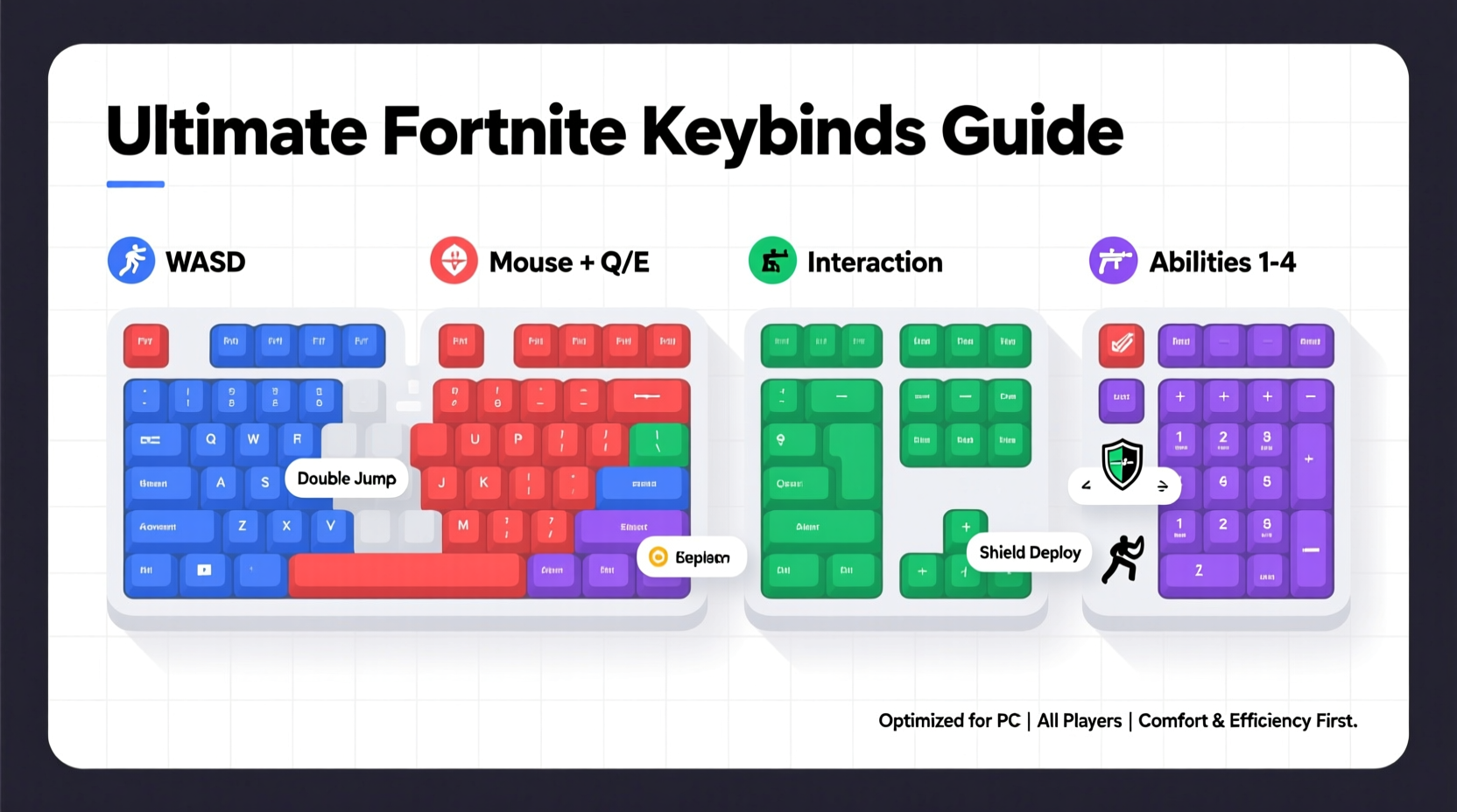 effective and comfortable best fortnite keybinds for every player