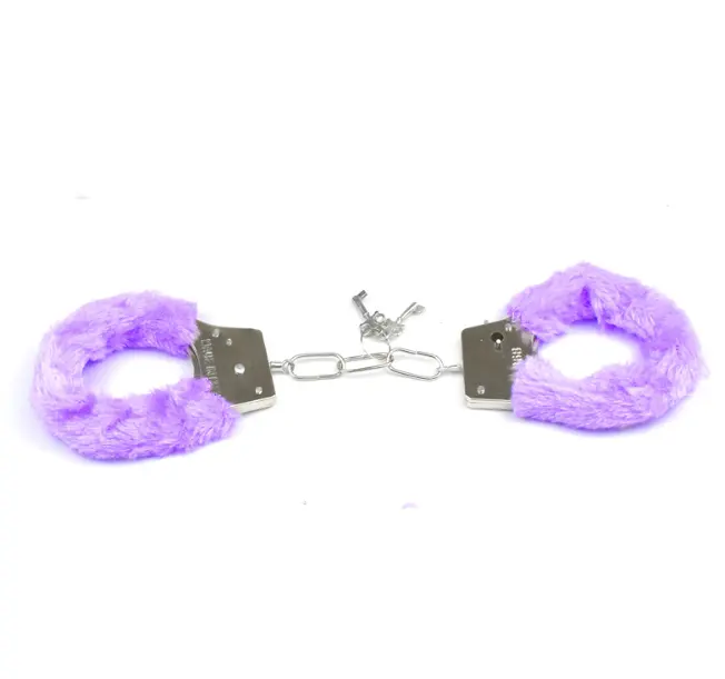 Sexy Soft Fluffy Stainless Steel Wrist Handcuff Sex Gift Toys Love Cuff High Quality Toy Cheap Handcuffs LYT768