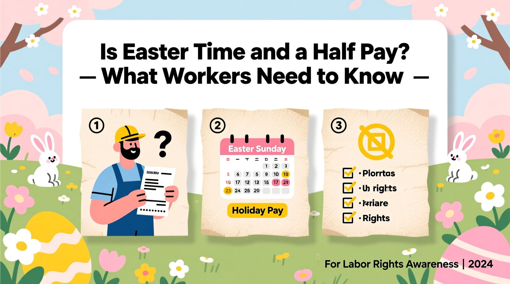 is easter time and a half pay