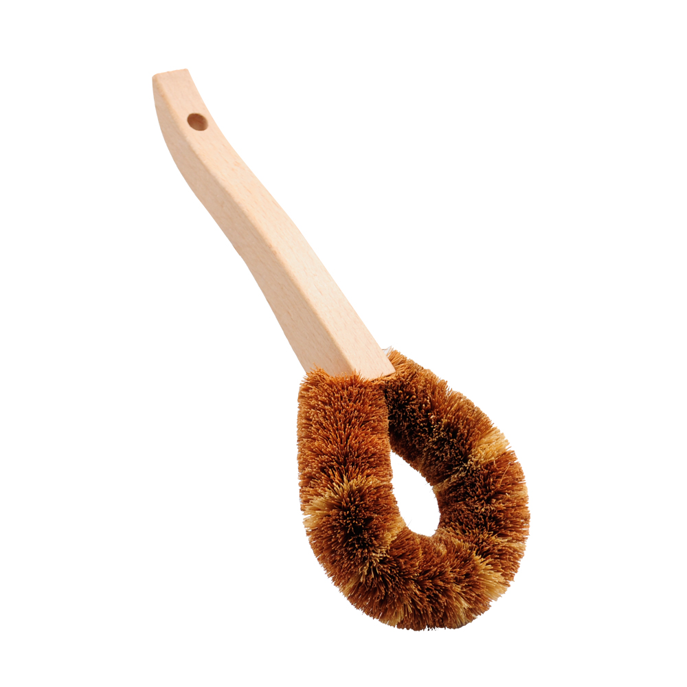 Multifunctional tool natural coconut bristle cleaning brush for kitchen