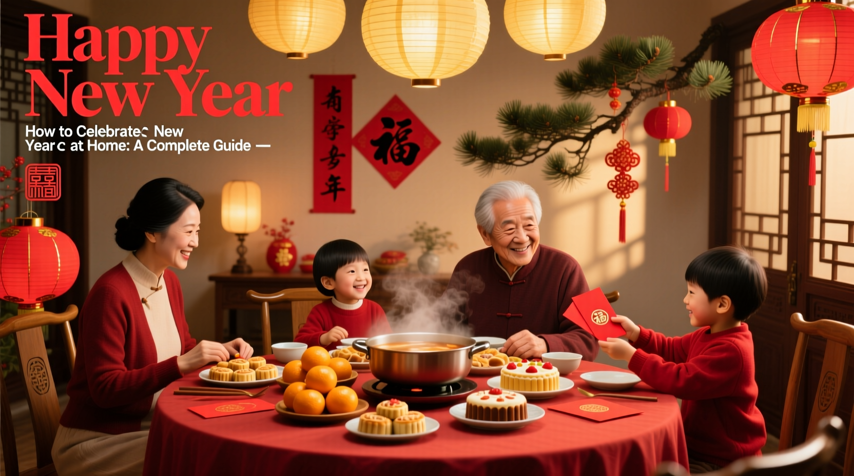 how to celebrate new year in home