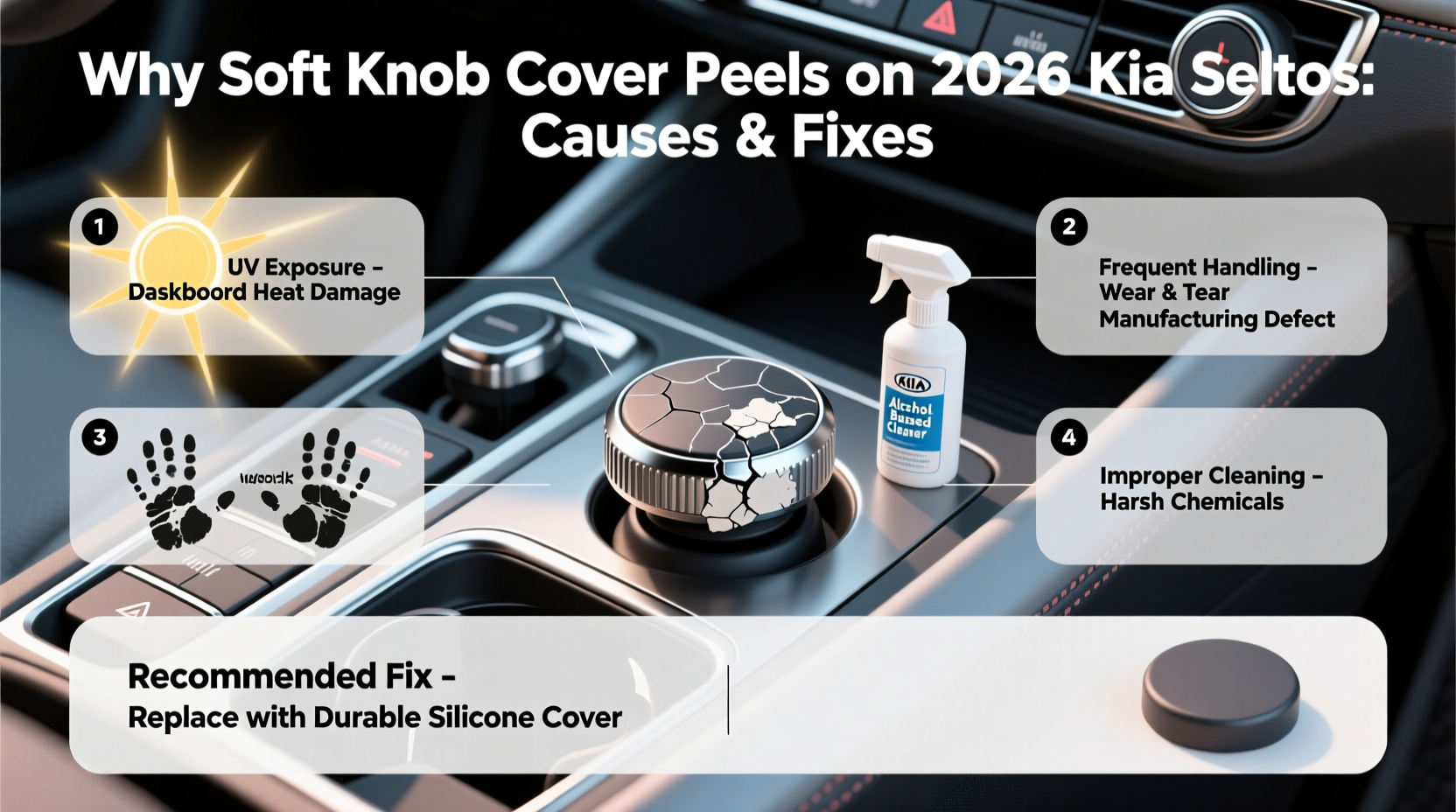 why soft knob cover peels seltos2026