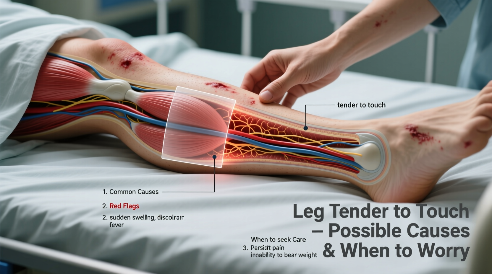 leg tender to the touch possible causes and when to worry
